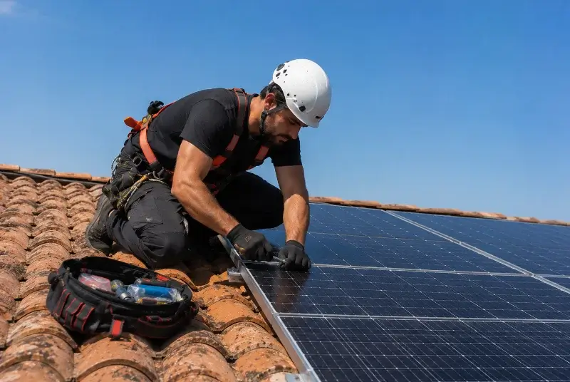 Maintenance et monitoring de panneaux solaires à Maury