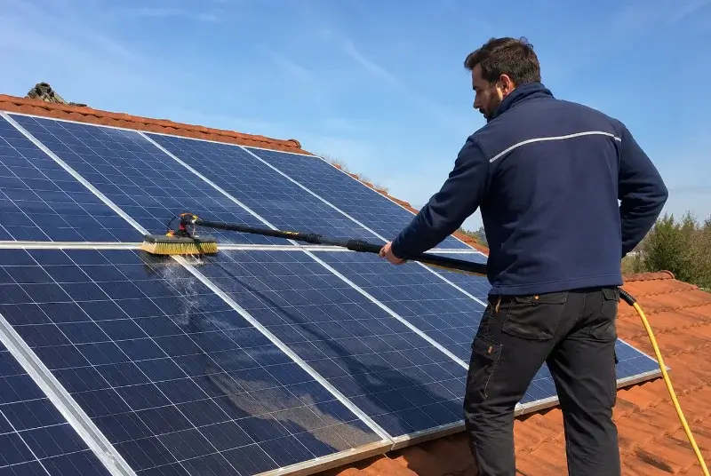 Nettoyage et entretien de panneaux solaires à Maury